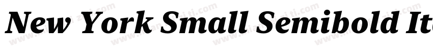 New York Small Semibold Italic字体转换